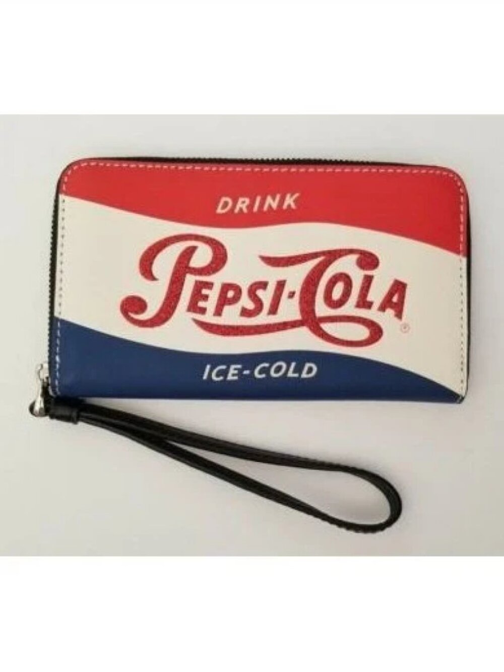 limited-edition Coach Pepsi Corner Zip Wristlet